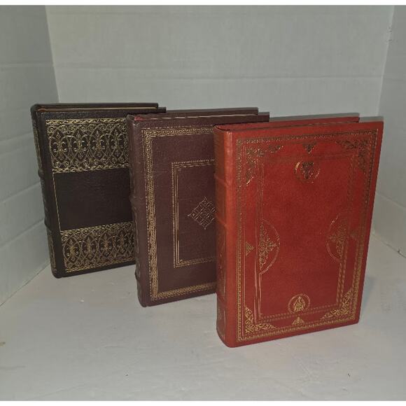 Franklin Library lot of 3 Leather Faulkner Hill of Summer Depths of Glory SIGNED - Picture 1 of 13